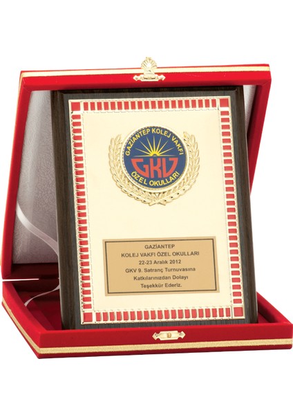 - Ahşap Plaketler - PL-053 B - 15X20 cm