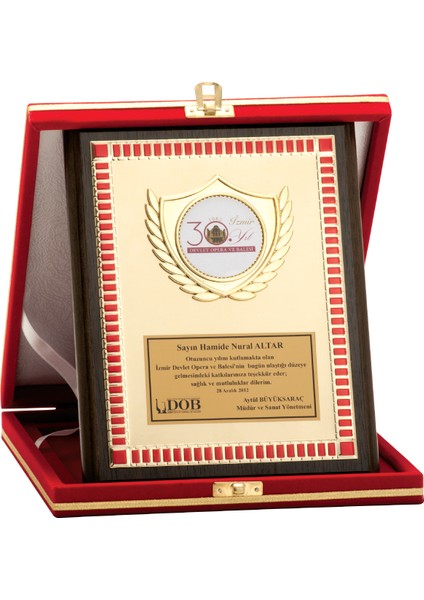 - Ahşap Plaketler - PL-053 A - 18X24 cm