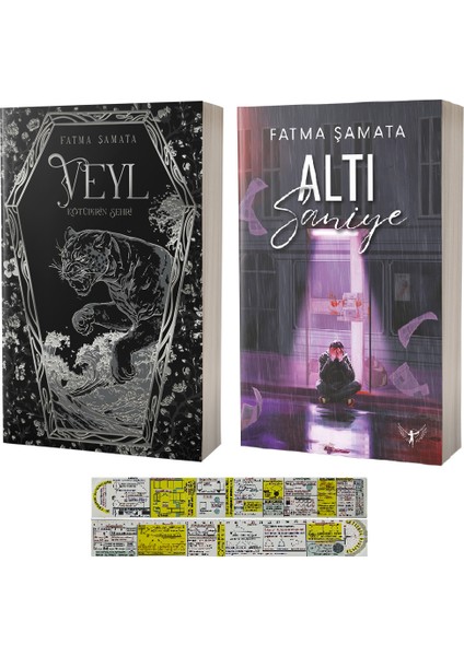 Veyl Kötülerin Şehri + Altı Saniye 2 Kitap Set Fatma Şamata + Mat. Öğreten Cetvel