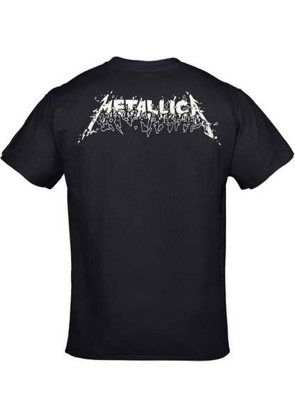 Metallica Sad But True Unisex Ön Arka Baskılı Siyah Tshirt modelleri