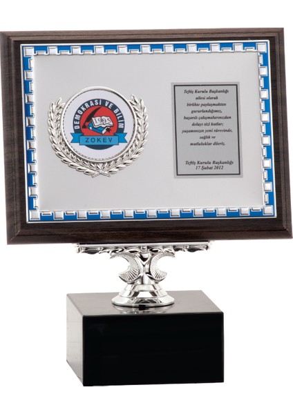 - Ahşap Plaketler - PL-052 B - 15X20 cm