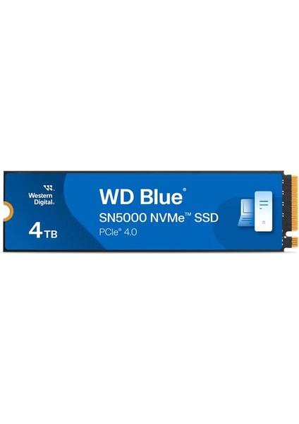 4tb Wd Blue M.2 Nvme SN5000 5500/5000MB/S WDS400T4B0E Gen4 SSD