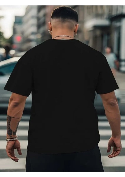 Erkek Tarz Gold Aslan Baskılı T-Shirt Oversize Salaş Boyfirend modelleri