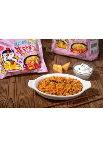 Buldak Rose Hot Chicken Flavor Ramen 5li Paket fiyatları