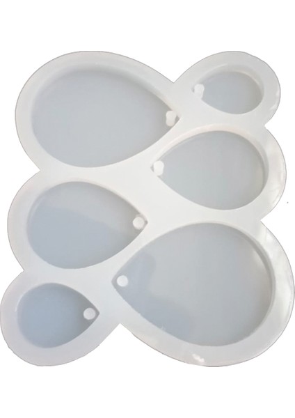 Silikon Epoksi 6 Lı Damla Küpe Kolye Kalıbı fiyatları