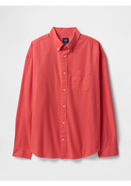 Erkek Turuncu Desenli Oxford Big Gömlek fiyatları