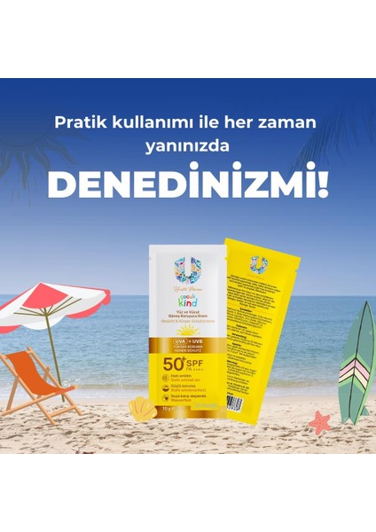 U Health Güneş Kremi 50 Spf Kids 5 Adet 10 gr
