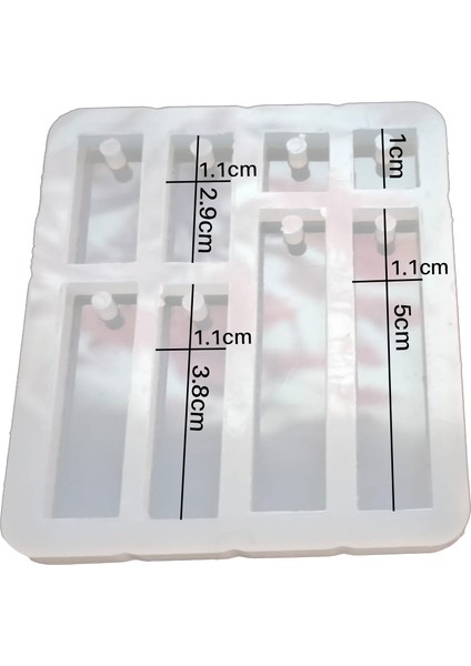 Epoksi Dikdörtgen Küpe Takı Silikon Kalıbı fiyatları