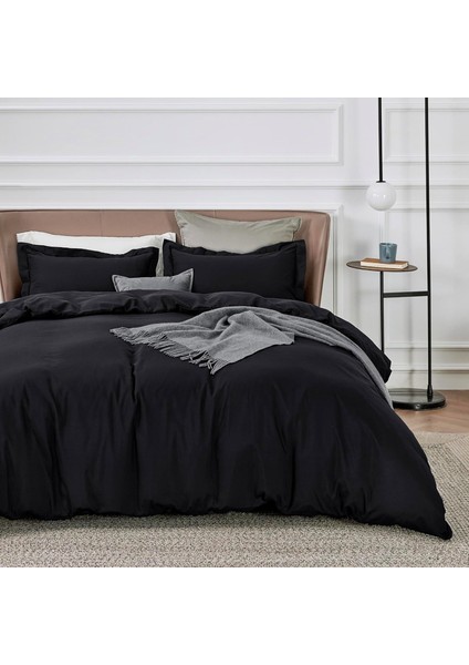 Siyah | Çift Kişilik Nevresim Takımı | Ranforce Kumaş | %90 Pamuk | BLACK SERİES modelleri