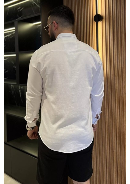 Çift Cepli Erkek Uzun Kol Gömlek P-00017050 modelleri