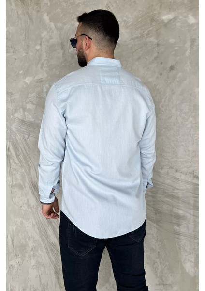 Çift Cepli Erkek Uzun Kol Gömlek P-00017050 modelleri