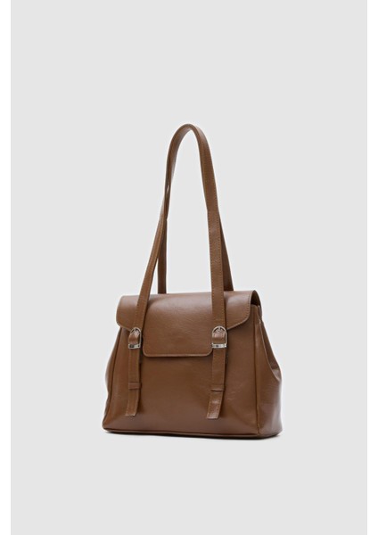 Kadın Loma Yumuşak Deri Omuz Çantası Taba modelleri