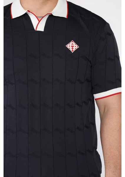 Polo Yaka Desenli Triko Tişört P-00017162 fırsatları