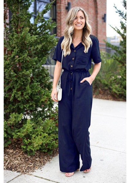 Keten Günlük Büzgülü Tulum