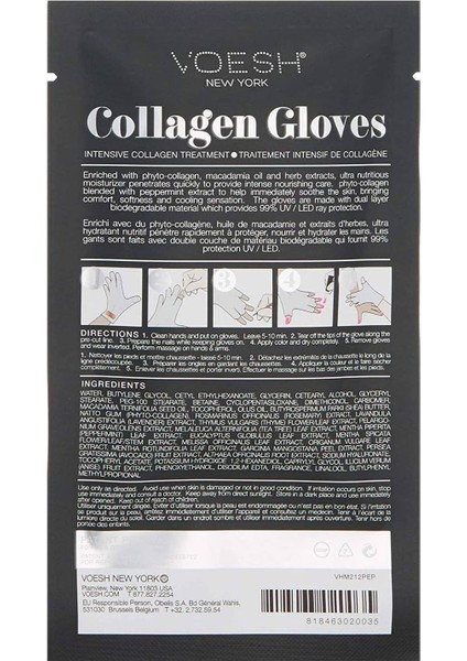 Collagen Gloves Kolajen Eldiven Nane 16 ml