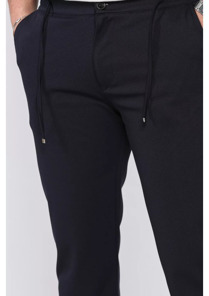 Erkek Bel Bağcıklı Fermuarlı Düz Paça Jogger Pantolon P-00015950 fırsatları