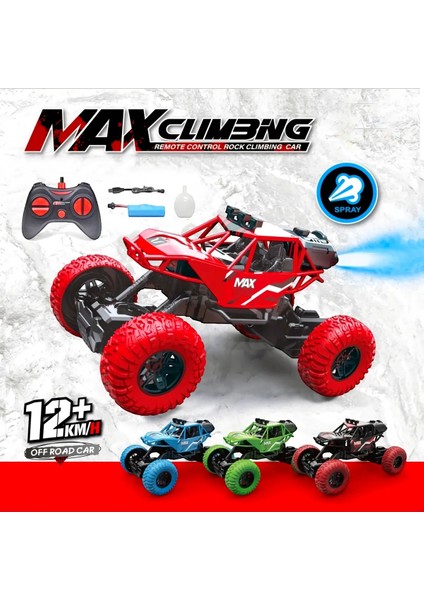 Uzaktan Kumandalı Şarjlı Duman Atan Işıklı Araba Buharlı Işıklı Uzaktan Kumandalı Off Road Araba Rc