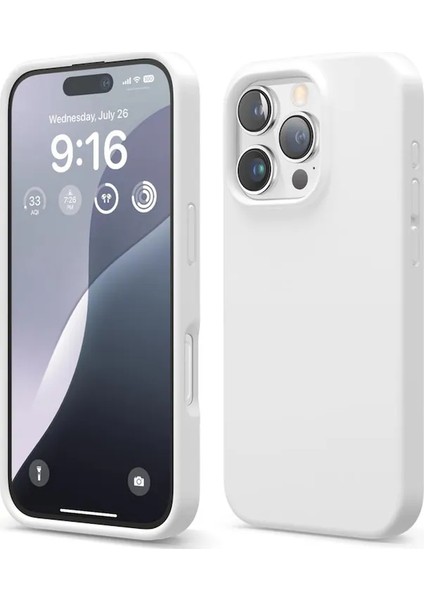 IPhone 16 Promax Kadife Iç Dokulu Lansman Silikon Kılıf