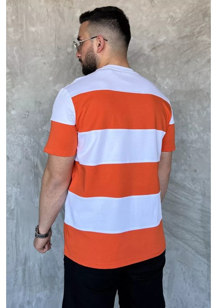 Bisiklet Yaka Parçalı Erkek Tişört P-00015843 modelleri