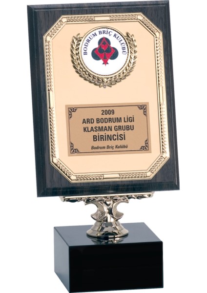 - Ahşap Plaketler - PL-042 B - 15X20 cm