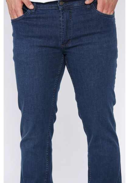 Fermuarlı Likralı Erkek Jean Kot Pantolon P-00016794 fırsatları