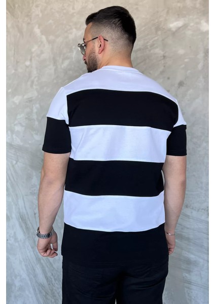 Bisiklet Yaka Parçalı Erkek Tişört P-00015843 modelleri