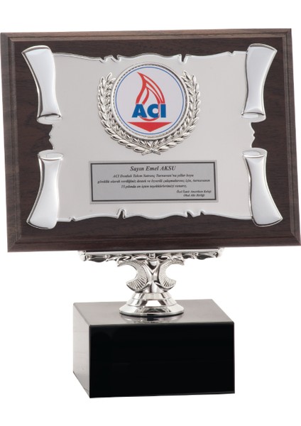 - Ahşap Plaketler - PL-040 B - 15X20 cm