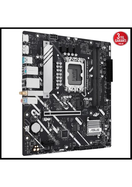 Prıme H810M-A Wıfı, 2xddr5, 2x M.2, Hdmı, Dp, Wi-Fi 6, Bluetooth 5.3, Intel Core Ultra Cpu(Seri 2), LGA1851 Soket, Atx Anakart