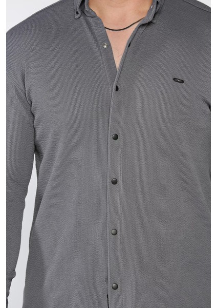 Erkek Uzun Kol Likralı Gömlek P-00015411 fırsatları