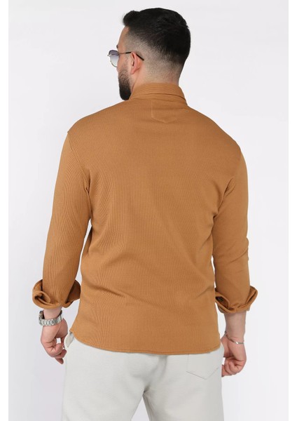 Erkek Uzun Kol Likralı Gömlek P-00015411 modelleri
