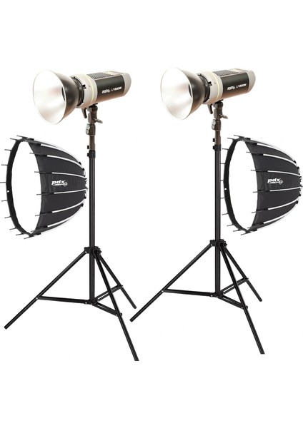 LP200 Bi Pro LED Sarı-Beyaz Işık Ikili Ayaklı, 90CM Softbox Lı Set