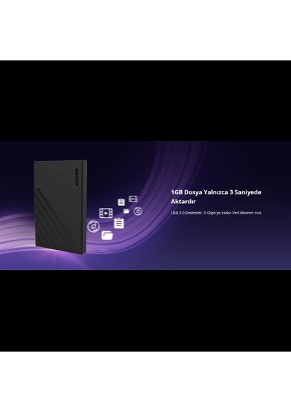 Hıksemı MHB201, 2tb, 2.5", USB 3.0, 5gbps, Taşınabilir Harici SSD