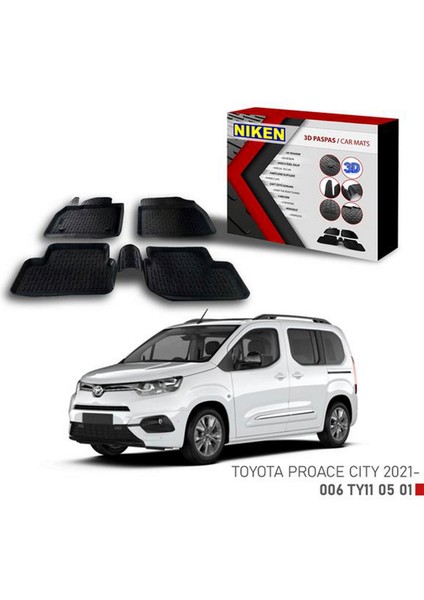 3D Paspas Toyota Proace City 2021- Gnzrz