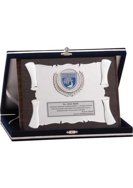 - Ahşap Plaketler - PL-039 A - 18X24 cm
