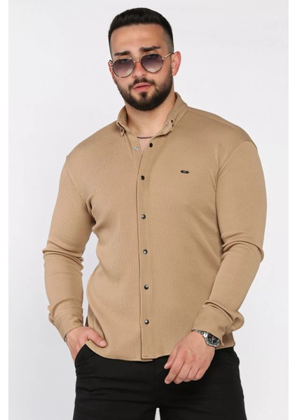 Erkek Uzun Kol Likralı Gömlek P-00015411 fiyatları
