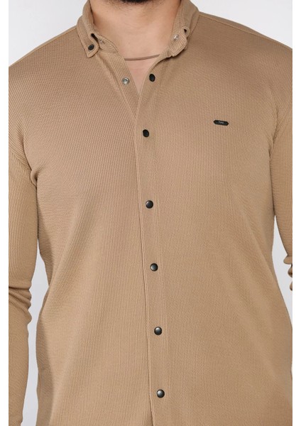 Erkek Uzun Kol Likralı Gömlek P-00015411 fırsatları
