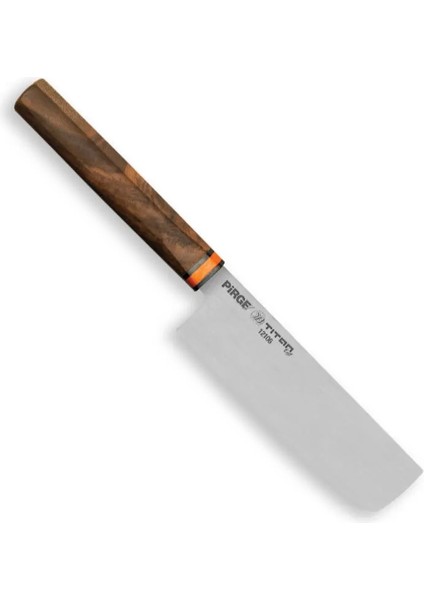12106 Titan East Dilimleme Nakiri Şef Bıçağı 16 cm - Ceviz Sap