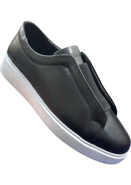 Erkek Deri Sneaker Ayakkabı Siyah fiyatları