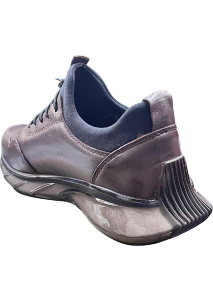 Kahve Erkek Deri Sneaker Ayakkabı