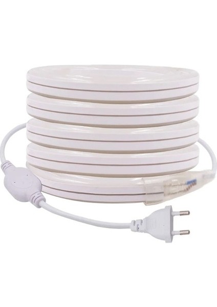 Neon Esnek Hortum Şerit LED Kırmızı Rengi + 220V FIŞ/1,2,3,4,5,10,15,20,25,50,100 Metre