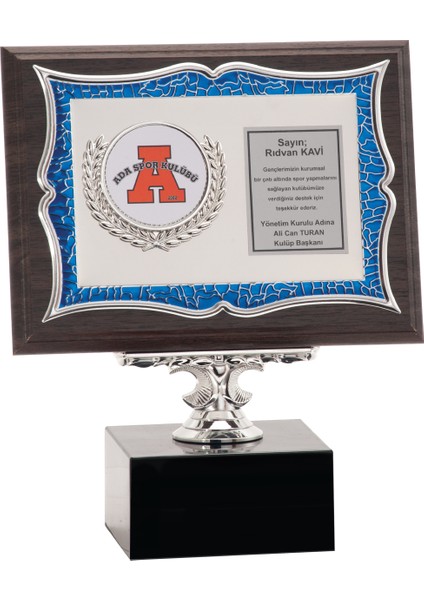- Ahşap Plaketler - PL-036 B - 15X20 cm