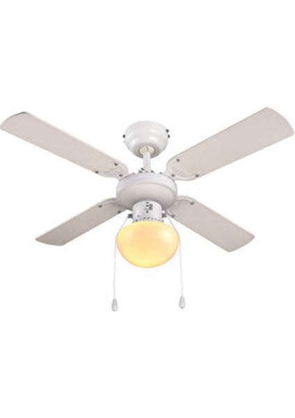 Eko Aydınlatmalı Tavan Vantilatörü 92 cm 4 Kanat Beyaz Ipli fiyatları