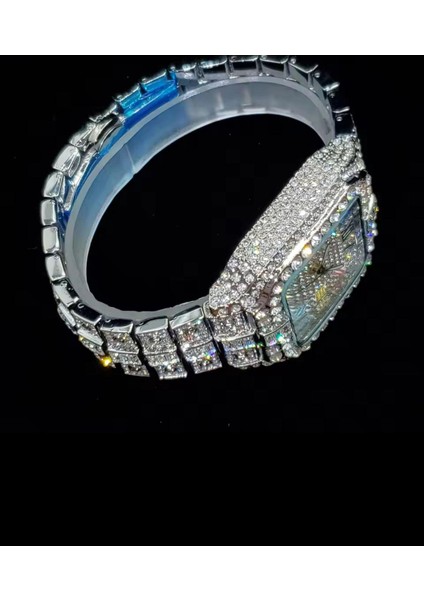 Kol Saati Gökkuşağı Kadranlı Takvim Kuvars Saatler Out Kol Saati Kadın Saat Lüks Silver fiyatları