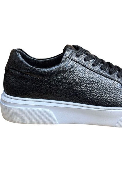 Siyah Erkek Spor Ayakkabı-Siyah Deri Spor Ayakkabı fırsatları