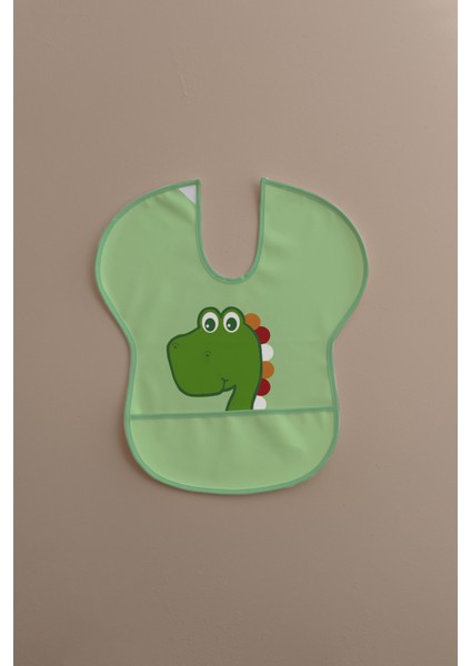 Yarım Kollu Mama Önlüğü | Kolay Temizlenebilir | Sıvı Geçirmez Bebek Beslenme Önlüğü | Dinozor Desen modelleri