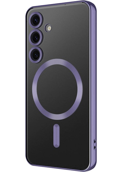 Samsung Galaxy S24 Kılıf Kamera Korumalı M-safe Wireless Şarj Özellikli Zore Demre Kapak