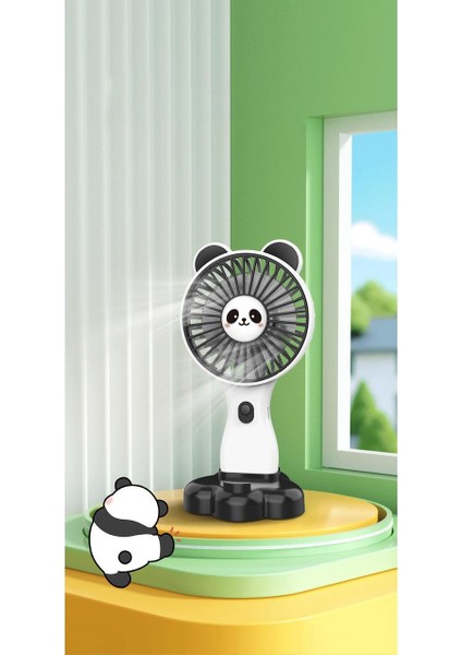 Çocuk Vantilatör Çocuk Fan Plaj Oyuncağı Hayvan Desenli Fan Vantilatör Mini Fan Stantlı Vantilatör Stantlı Fan Klima Serinletici Vantilatör Fan Süper Güçlü Sessiz Fan Şarjlı Fan