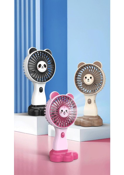 Çocuk Vantilatör Çocuk Fan Plaj Oyuncağı Hayvan Desenli Fan Vantilatör Mini Fan Stantlı Vantilatör Stantlı Fan Klima Serinletici Vantilatör Fan Süper Güçlü Sessiz Fan Şarjlı Fan