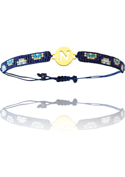 Altın Bileklik Model 10 Harf N G10B267 0.5 gr