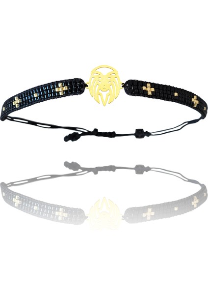 Altın Bileklik Model 9 Aslan G9B764 0.5 gr